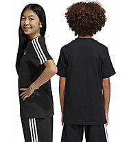 adidas 3 Stripes Jr - T-Shirt - Kinder, Black