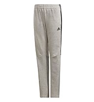 adidas 3 Stripes P - pantaloni fitness lunghi - ragazzo, Light Grey