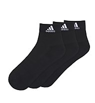adidas 3S Performance Ankle Half 3 Pack Socken, Black