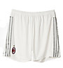 adidas AC Milan Away Short Replica 2015/16 - Pantaloni Corti, Core White/CH Solid Grey