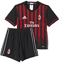 adidas AC Mailand Mini Heimspiel-Komplet Jungen, Red/Black