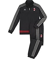 adidas AC Milan Presentation Suit Junior, Black/S.Grey/V.Red