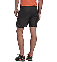 adidas Terrex Agravic 2in1 - pantaloni corti trail running - uomo, Black