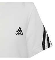 adidas B Fi 3s Tee - t-shirt fitness - bambino, White