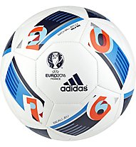 adidas Pallone da calcio Uefa Euro 2016 France Sala 5x5 - pallone da calcio terreni duri, White/Blue