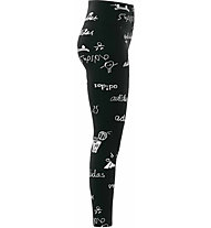 adidas Bluv Tig Jr - leggings fitness - ragazza, Black