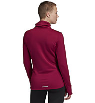 adidas Cold.RDY Cover Up - maglia running a maniche lunghe - donna, Dark Red