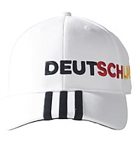 adidas Germany 3 Stripes - cappellino calcio, White