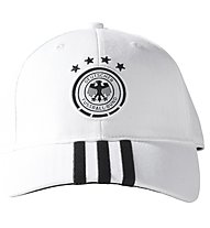 adidas Germany 3-Stripes Cap Cappellino Calcio, White/Black