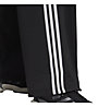 adidas D2M Straight Fitted Knit 3-Stripes - pantaloni lunghi fitness - donna, Black/White