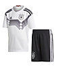 adidas DFB Mini - Fußballhose und Fuballtrikot Deutschland 2018 - Kinder, Black/White
