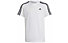adidas Essentials 3 Stripes Jr - T-Shirt - Jungs, White