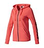 adidas Essentials Linear - giacca con cappuccio - donna, Core Pink