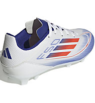 adidas F50 League FG/MG Jr - scarpe da calcio multisuperfici - bambino, White/Blue/Red