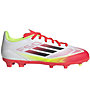 adidas F50 League FG/MG Jr - scarpe da calcio multisuperfici - ragazzo, White/Red