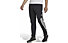 adidas Future Icons 3-Stripes Fleece - pantaloni fitness - uomo, Black