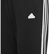 adidas Future Icons 3 Stripes - pantaloni fitness - ragazza, Black