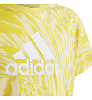 adidas G Fi Aop - T-shirt - ragazza, Yellow