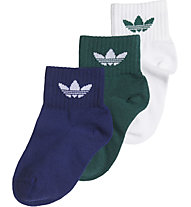 adidas Originals Kids Ankle - Socken - Kinder (3 Paar) , Blue/Green/White