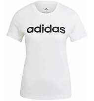 adidas Loungwear Essentials Slim Logo W - T-Shirt - Damen, White