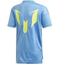 adidas Messi Tee - Fitnessshirt - Junge, Light Blue