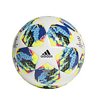 adidas Mini Ball Finale - mini pallone da calcio, White/Cyan/Yellow