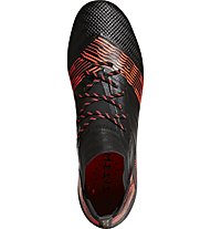 adidas Nemeziz 17.1 FG - scarpe da calcio terreni compatti, Black/Red/Gold