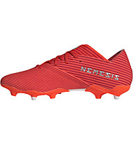 adidas Nemeziz 19.2 FG - scarpe da calcio terreni compatti, Red/Orange