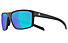 adidas Whipstart - Sportbrille, Black Matt-Blue Mirror
