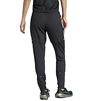 adidas Own The Run 3S - pantaloni running - donna, Black/White