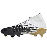 adidas Predator Mutator 20.1 SG - scarpe calcio terreni morbidi, White/Black/Gold