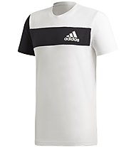 adidas Sport ID - T-shirt fitness - uomo, White/Black