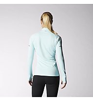 adidas Sequencials Climalite - maglia running a manica lunga - donna, Light Green
