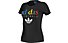 adidas Originals T-Shirt Damen Fitness Kurzarm, Black