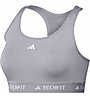 adidas Techfit W - reggiseno sportivo medio sostegno - donna, Grey