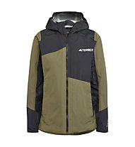 adidas Terrex Xperior Hybrid RAIN.RDY - Hardshell-Jacke - Damen, Dark Green/Black