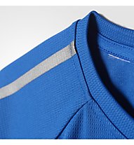 adidas Training Cool - T-shirt da ginnastica - bambino, Blue/Night Metallic