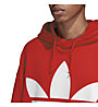 adidas Originals Trefoil Oversized - felpa con cappuccio - uomo, Red