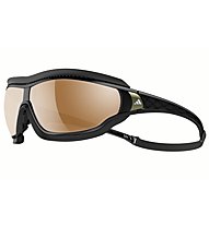 adidas Tycane Pro Outdoor Large - occhiali da sole, Black Shiny/Grey-LST Bluelightfilter Silver