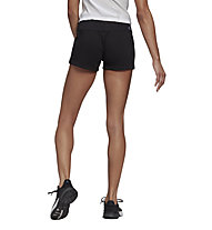 adidas W Lin FT - pantaloni corti fitness - donna, Black/White