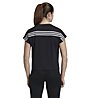 adidas W Must Haves 3-Stripes - T-shirt fitness - donna, Black/White