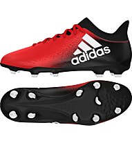 adidas X 16.3 FG - scarpe da calcio terreni compatti, Red/Black