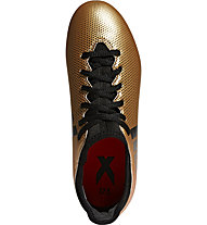 adidas X 17.3 FG Jr - scarpe da calcio terreni compatti - bambino, Gold