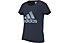 adidas Athletics Performance Logo Tee T-Shirt fitness Bambini, Blue