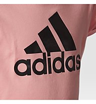 adidas Youth Logo - T-Shirt Fitness - Mädchen, Pink