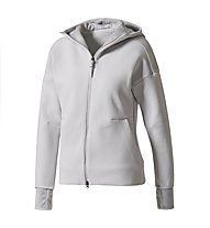 adidas Z.N.E. Hoodie 2 Pulse - giacca fitness - donna, Grey