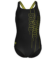 Arena Jr Swim Probackgraphic L - Badeanzug - Mädchen, Black/Yellow