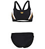 Arena W Threefold Two Pieces R - Bikini - Damen, Black/White/Yellow