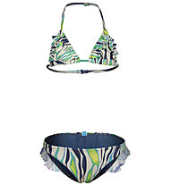 Arena Water Print - Bikini - Mädchen, White/Blue