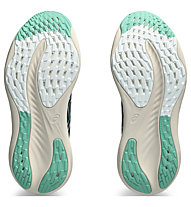 Asics Gel Nimbus 26 W - scarpe running neutre - donna, Dark Blue/Light Green